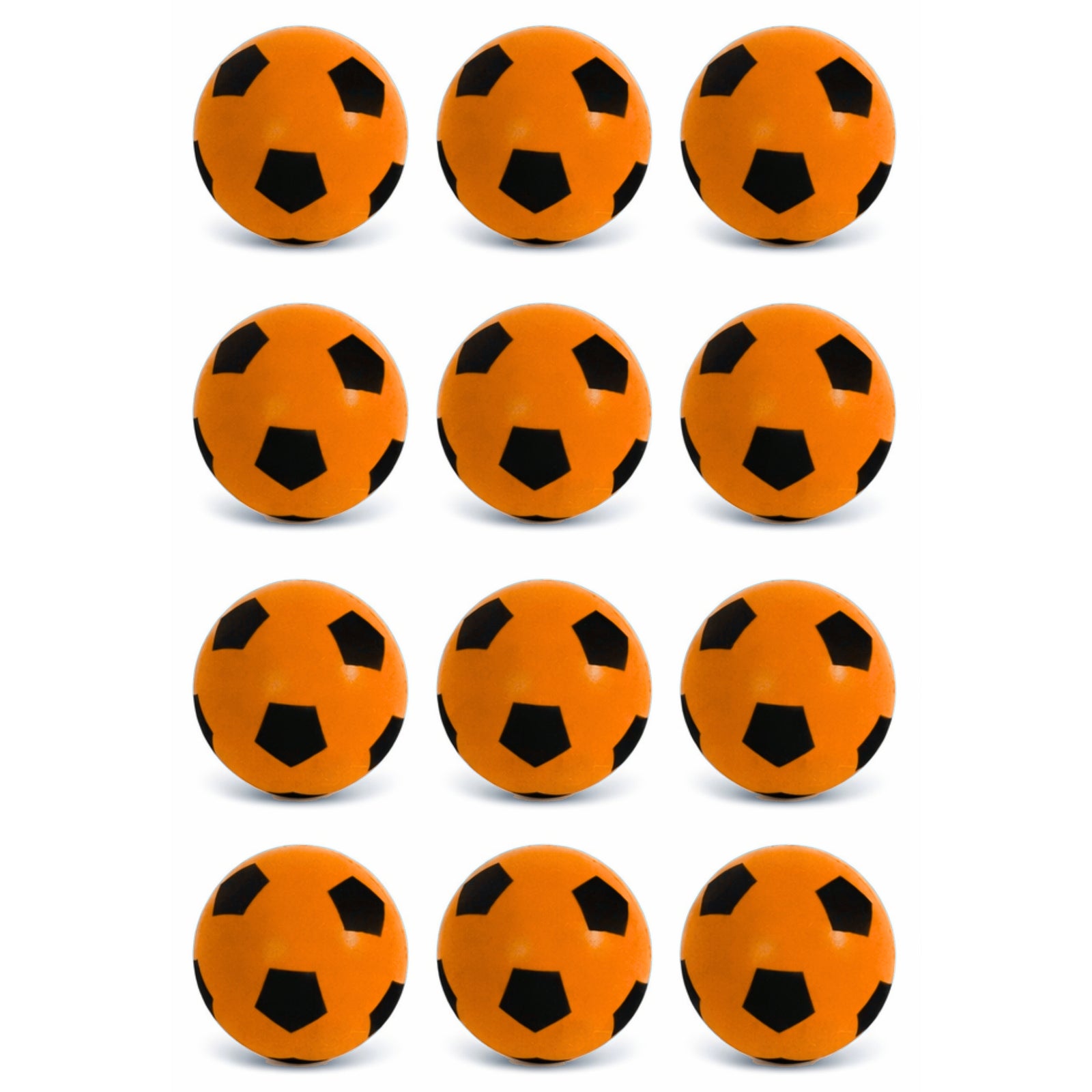 Foam Football Pack Of 12 - Orange