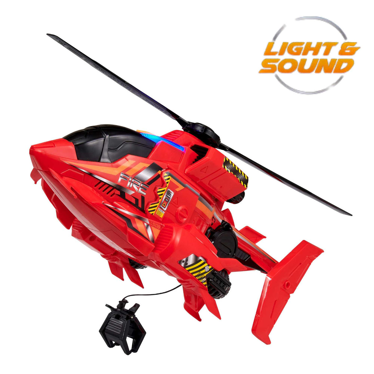 Teamsterz Mean Machine Lights &amp; Sounds Fire Rescue Helicopter Helicopters &amp; Planes