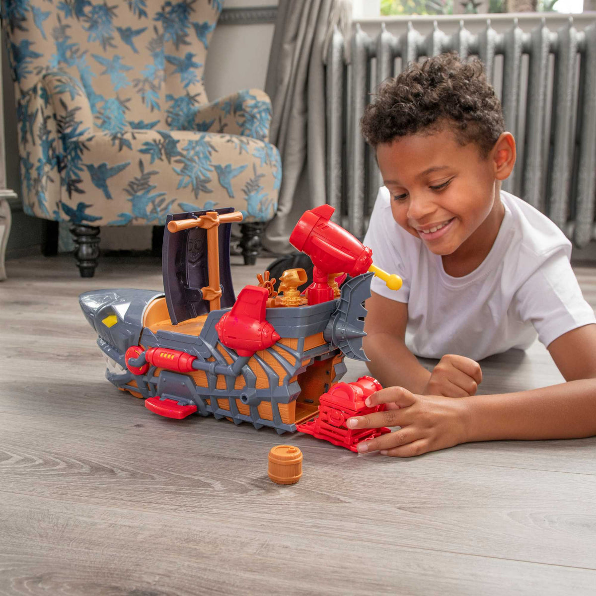 Teamsterz Pirate Ship Car Launcher - Includes 1 Car Cars &amp; Transporters