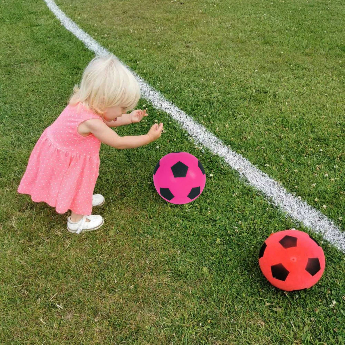 Foam Football Pack Of 12 - Pink