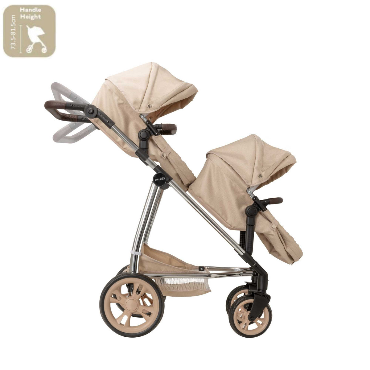 Celuna Premium Stone Twin Dolls Travel System - 9 Play Patterns Doll &amp; Action Figure Accessories