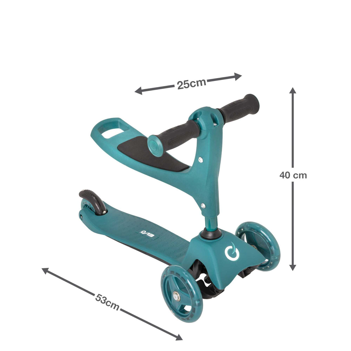 Evo 3 in 1 Cruiser Toddler Ride On &amp; Scooter - Green