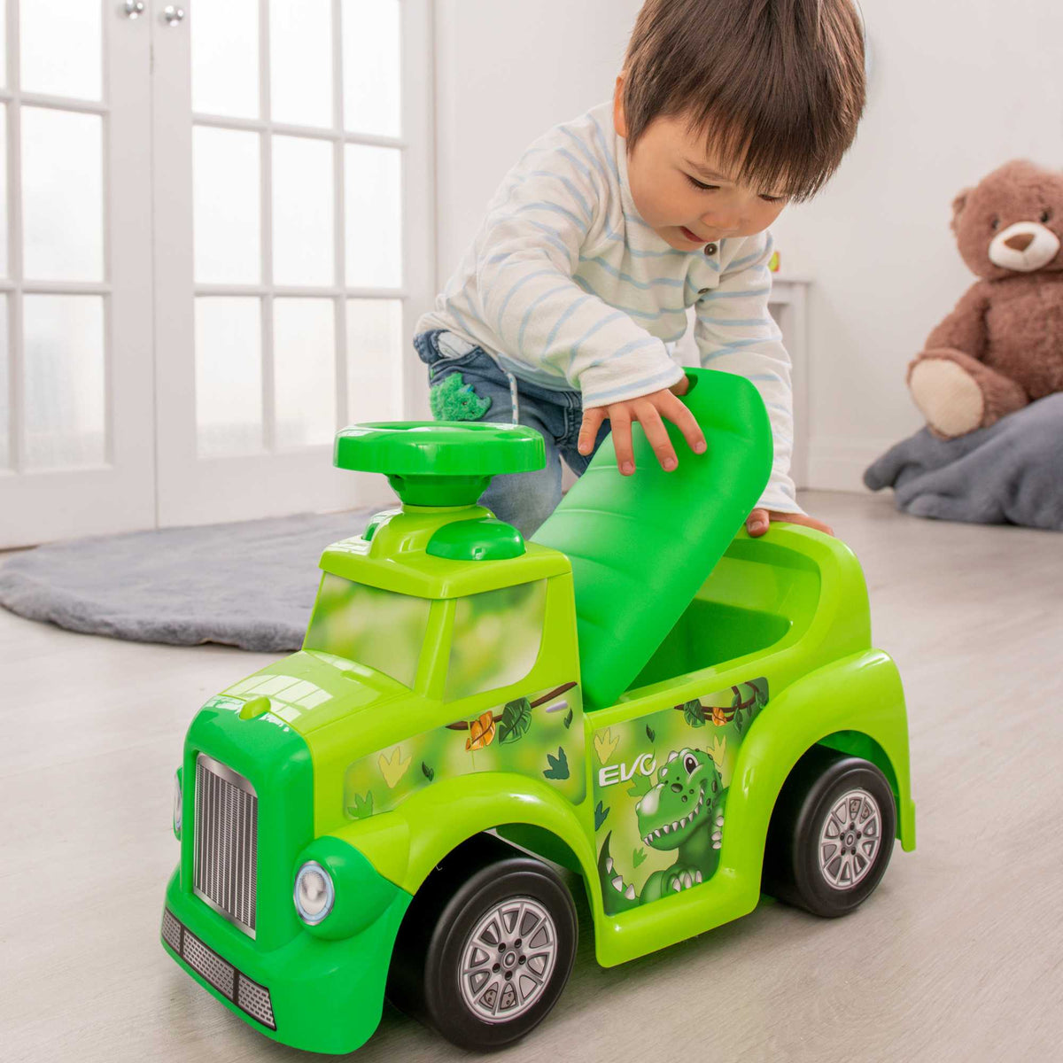 Foot-To-Floor Ride-On, Dinosaur Toys, Toddler Scooter, Toddler Ride-On, Push Toys, Walking Toys