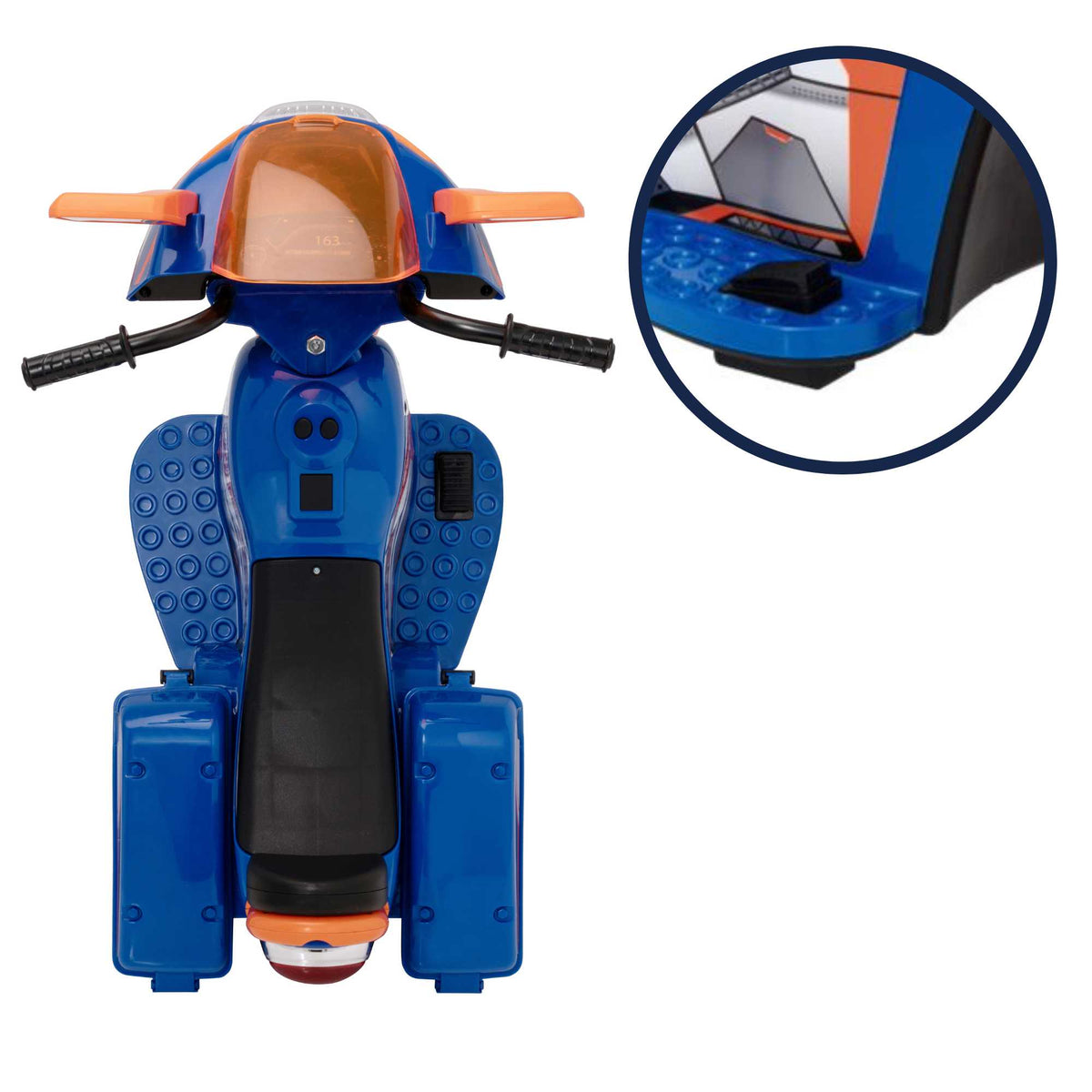 EVO 6v Kids Electric Ride-On Zoom Sports Bike - Blue Electric Ride Ons