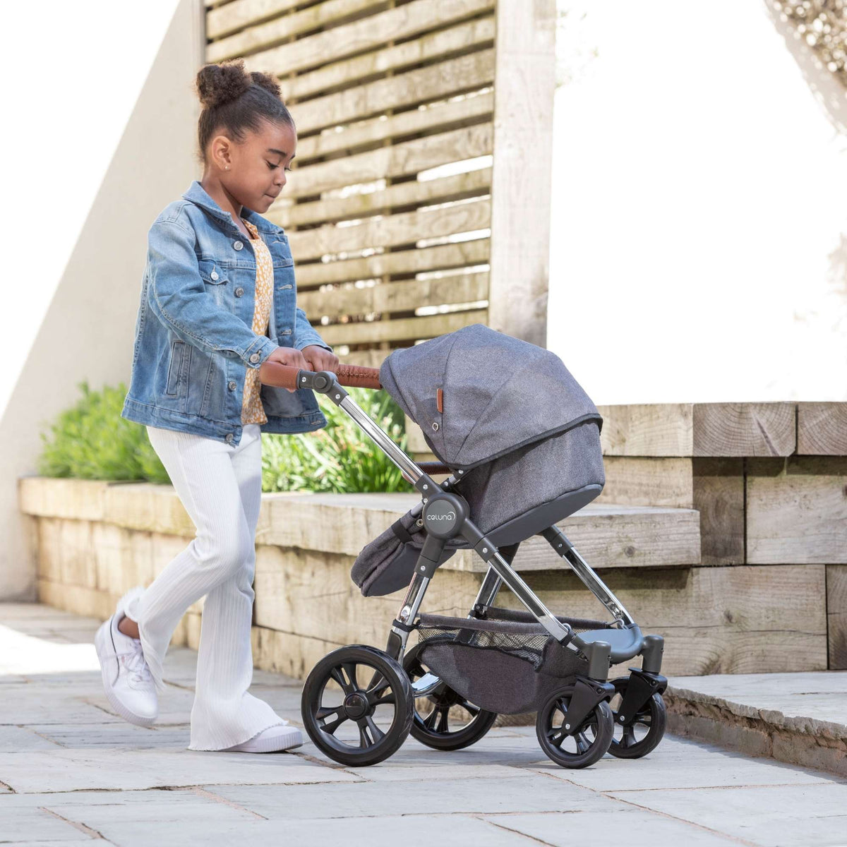 Celuna Premium Dolls Travel System - versatile doll stroller with 4 pram modes for comprehensive playtime options, stylish and sturdy design