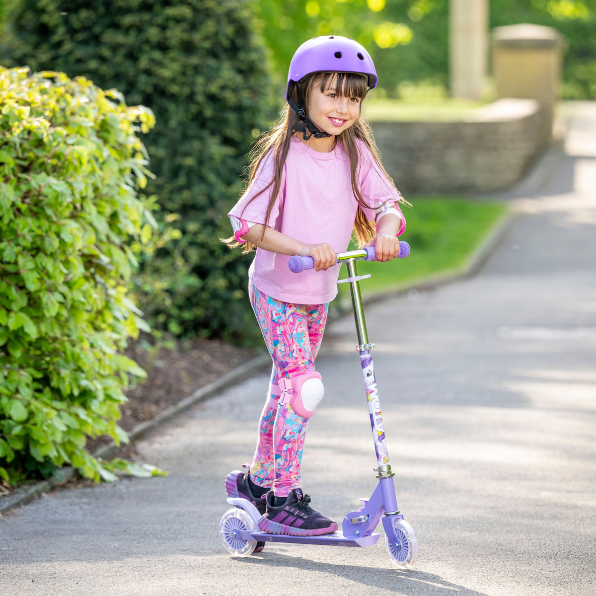 ATOM Light Up Inline Childrens Scooter - Unicorn