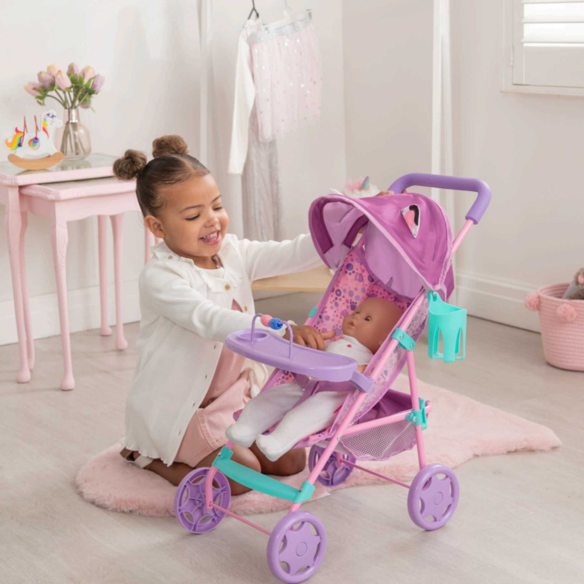 Gabby&#39;s Dollhouse Playtime Dolls Pushchair