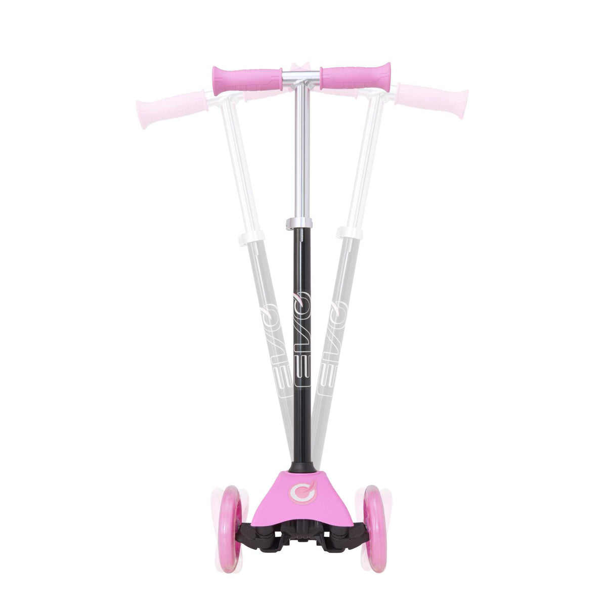 EVO Mini Cruiser Scooter , featuring a stable light up three-wheel design, adjustable handlebars, and lightweight, durable construction, perfect for young children’s outdoor adventures.