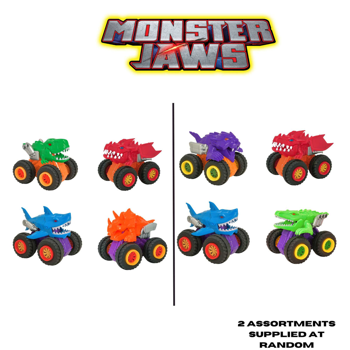 Teamsterz Monster Jaws Chomping Monster Jaw Cars | 4 Included