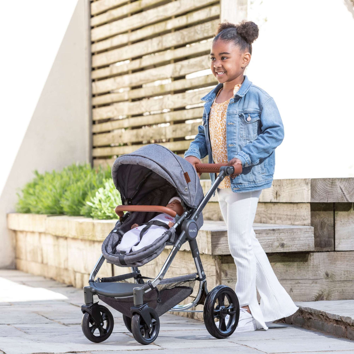 Celuna Premium Dolls Travel System - versatile doll stroller with 4 pram modes for comprehensive playtime options, stylish and sturdy design