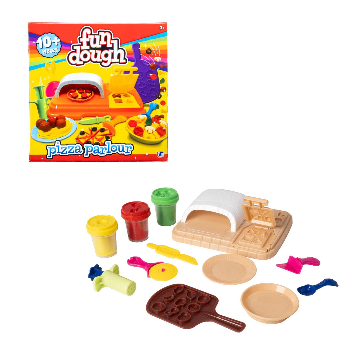 Play Doh Set, Fun Dough Cooking Playset, Modelling Clay Kits, Pretend Baking and Kitchen Toys For Kids