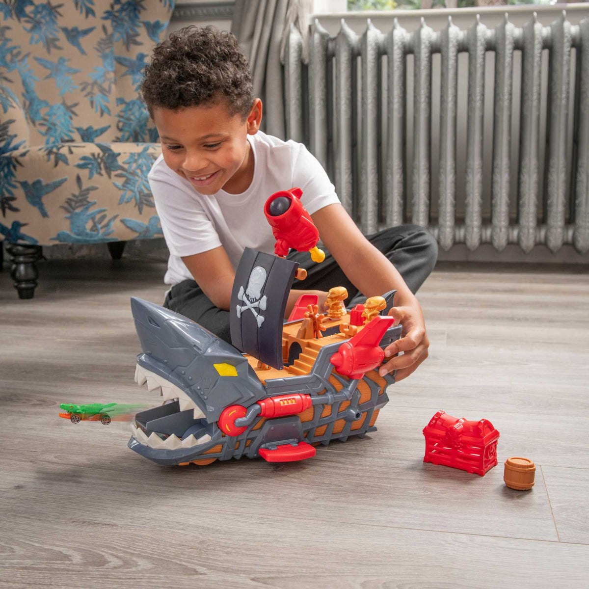 Teamsterz Pirate Ship Car Launcher - Includes 1 Car Cars &amp; Transporters