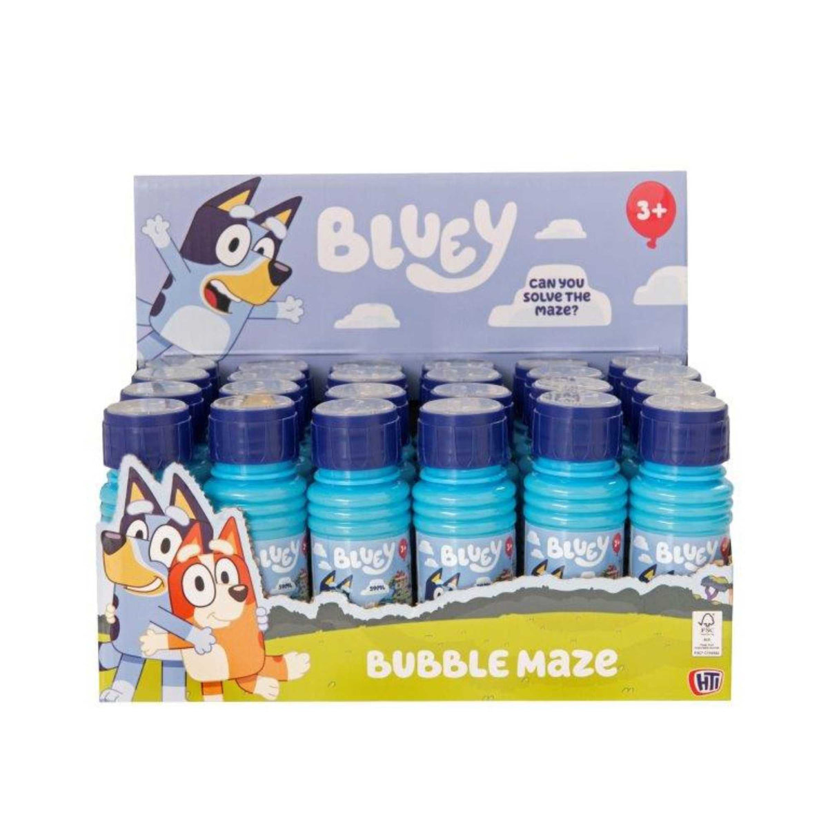 Bluey Bubble Maze - 24 Mulitpack with Bluey Maze Game Bubble Toys