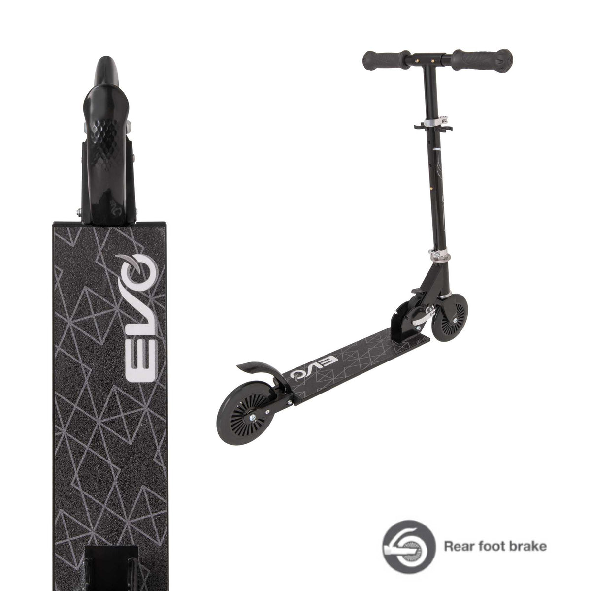 EVO Children&#39;s Inline Scooter for Kids Ages 5 and Up with Adjustable Handlebar, perfect for enhancing motor skills and outdoor fun.