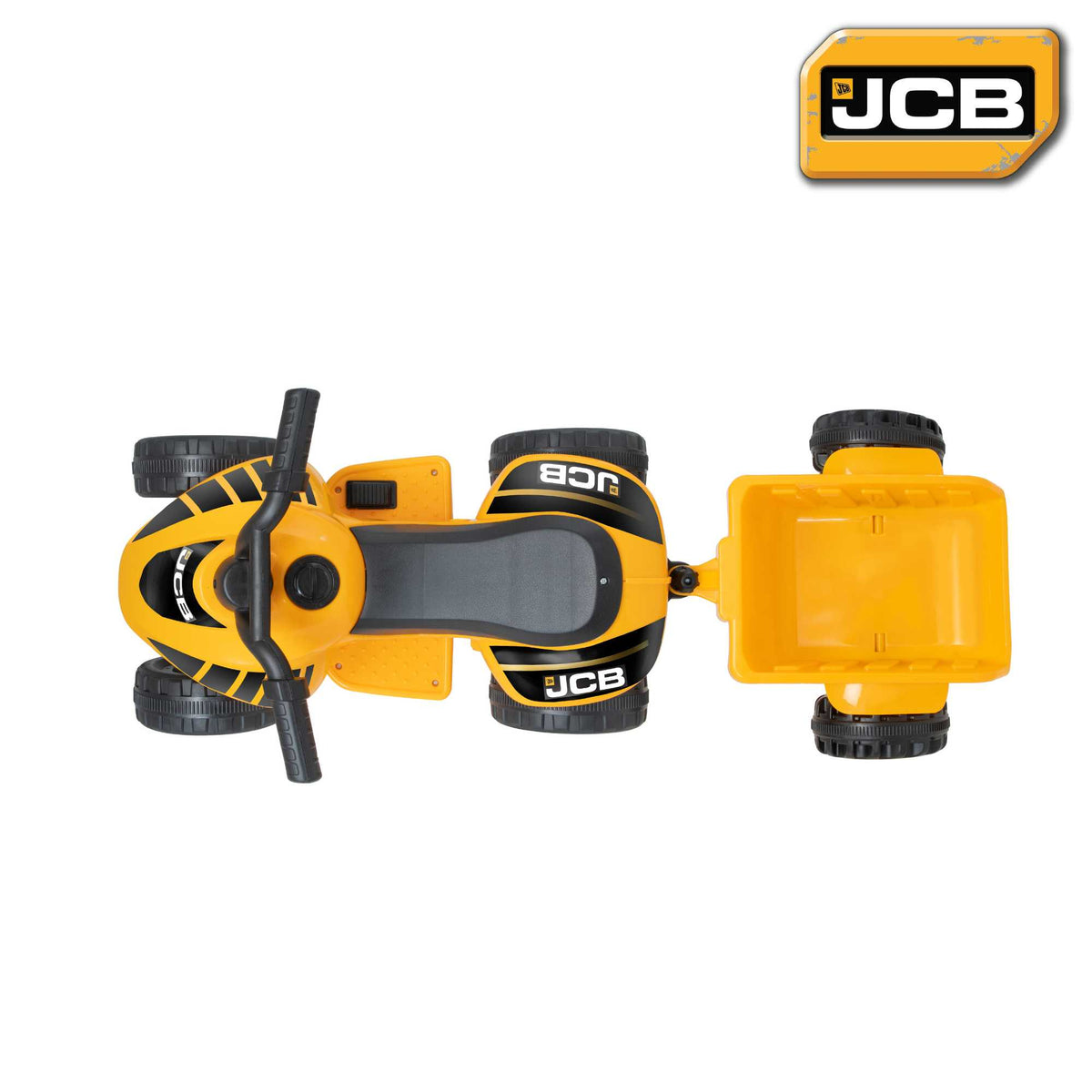 JCB Battery Operated Mini Quad Ride-On With Trailer