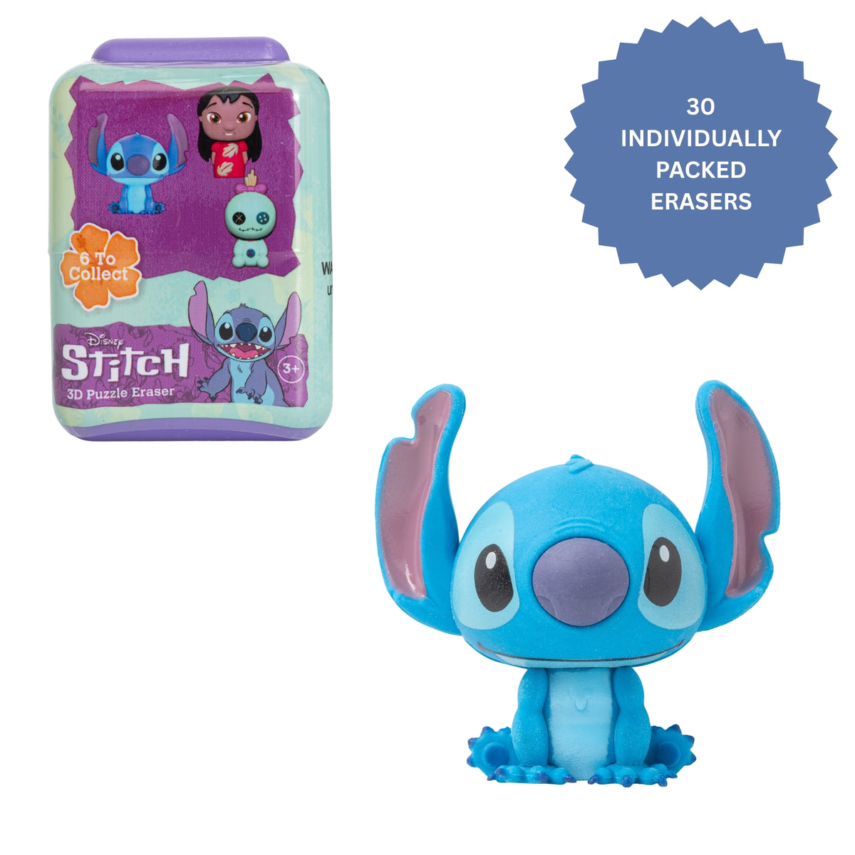 Disney Lilo &amp; Stitch Puzzle Palz - 30 Stitch Figure Erasers Art Supplies