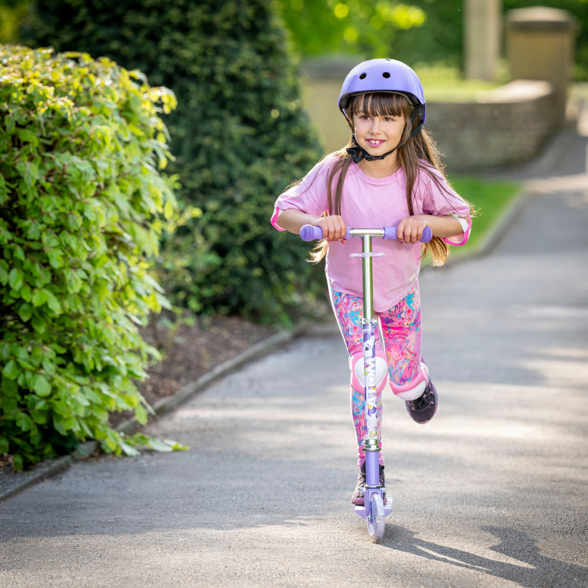 ATOM Light Up Inline Childrens Scooter - Unicorn