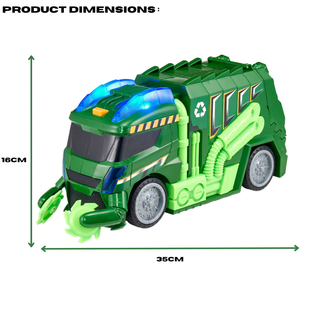 Teamsterz Lights &amp; Sound Mean Machine Garbage Truck