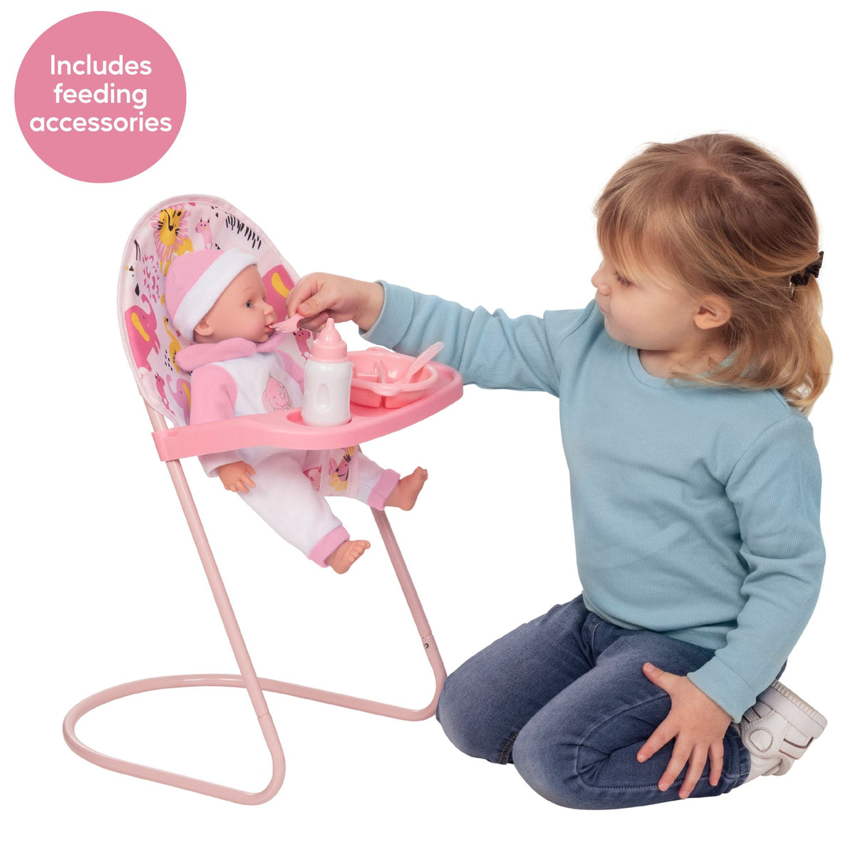 BabyBoo Dolls Nursery Playset - 7 Piece Toy Playset featuring a complete nursery setup for dolls, ideal for imaginative and nurturing play for children.