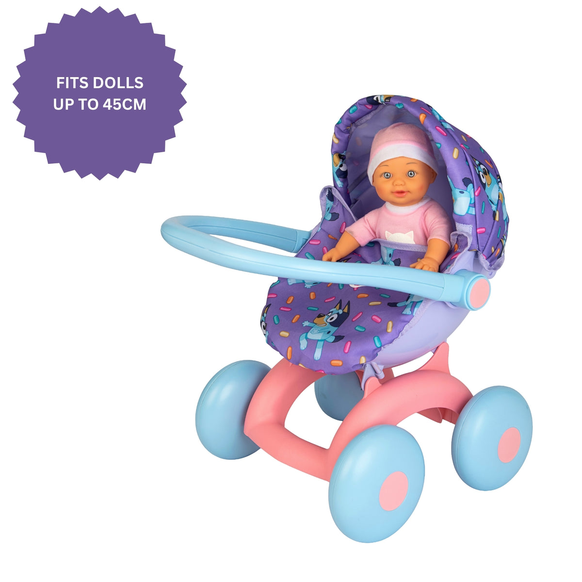 Bluey 4-in-1 Childrens Dolls Pram Prams
