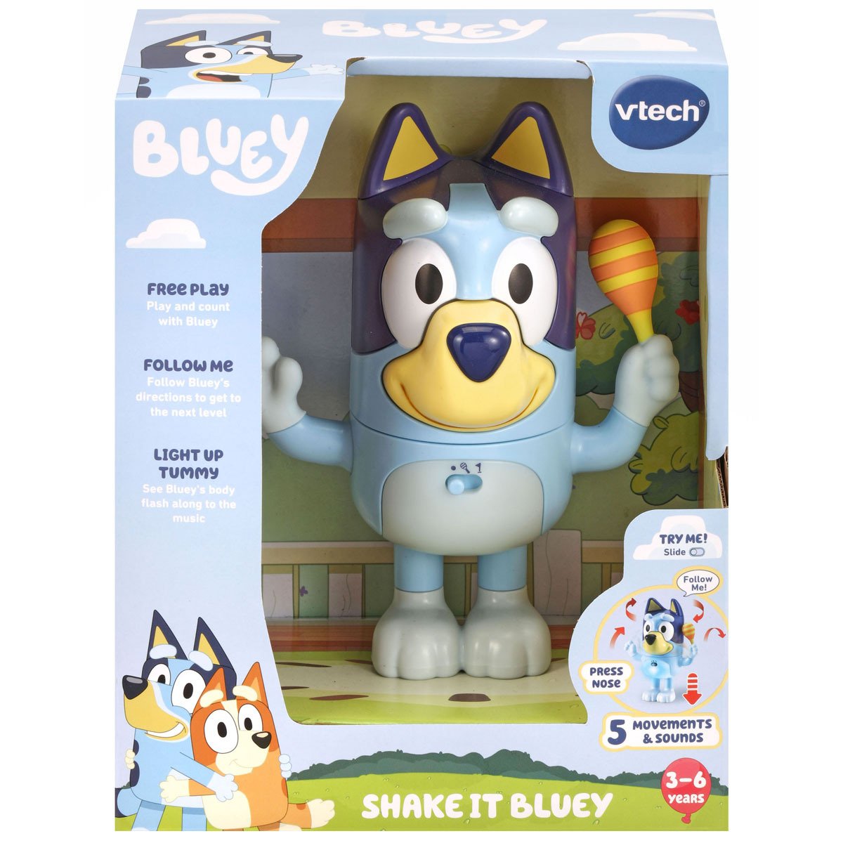 VTech Bluey Shake It Figure