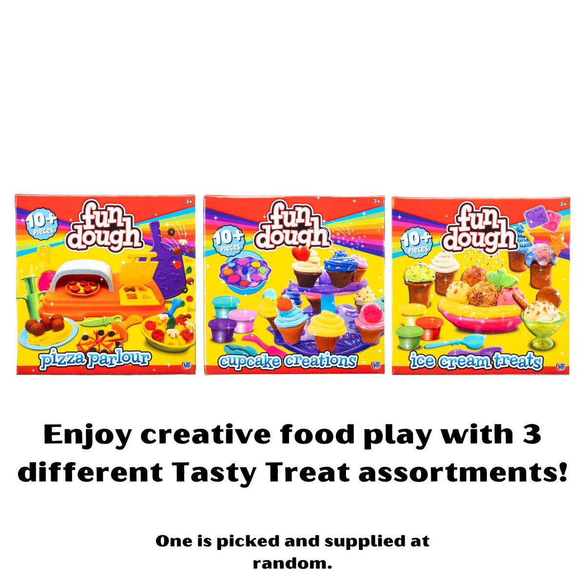 Play Doh Set, Fun Dough Cooking Playset, Modelling Clay Kits, Pretend Baking and Kitchen Toys For Kids