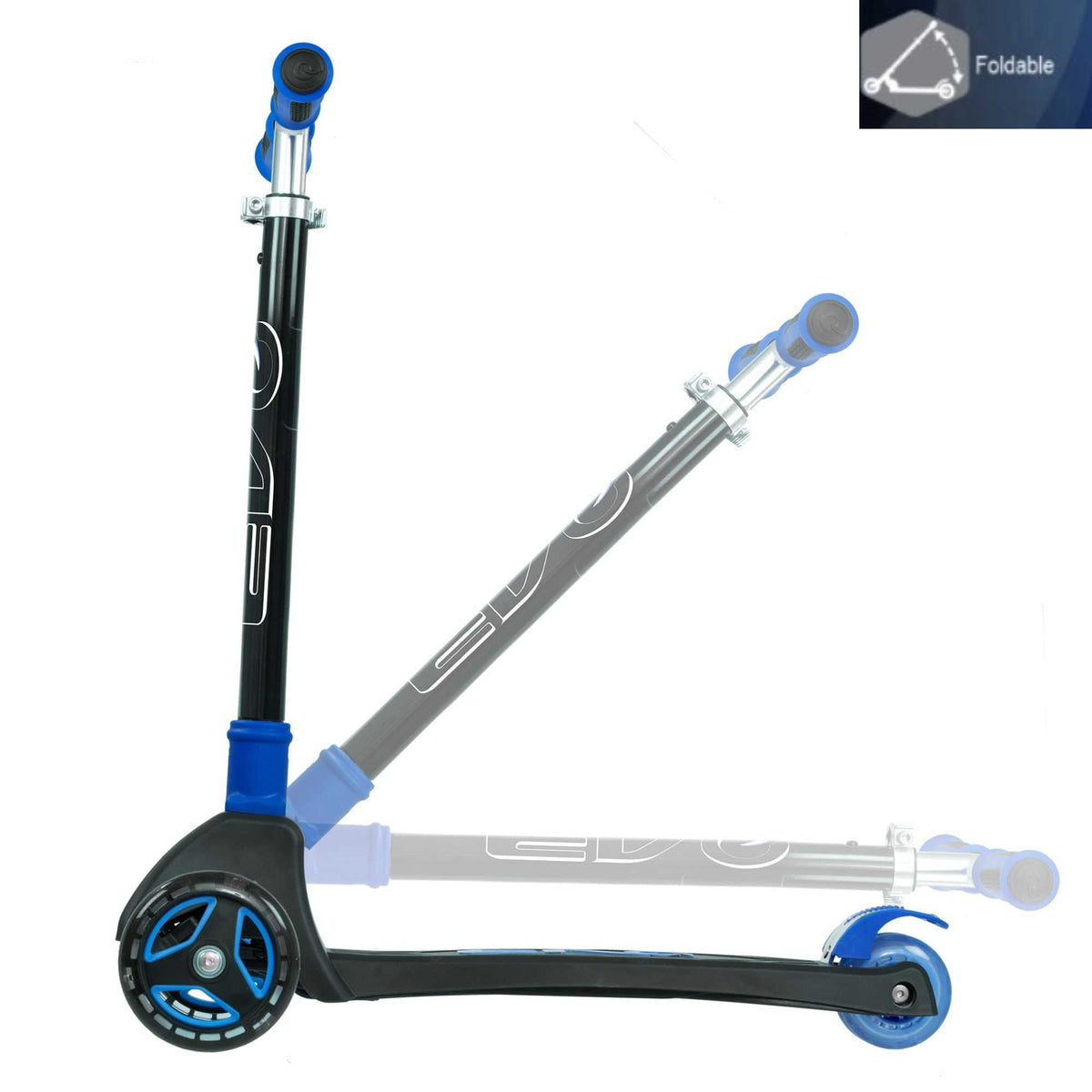 EVO Light Up Cruiser Scooter - Blue Scooters