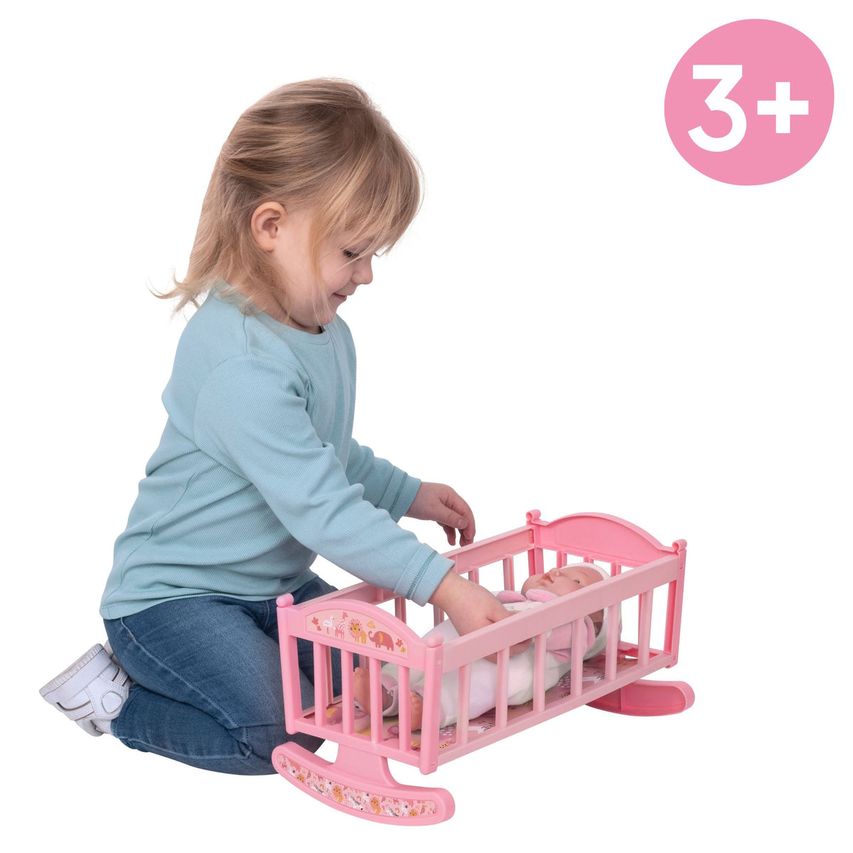 BabyBoo Dolls Nursery Playset - 7 Piece Toy Playset featuring a complete nursery setup for dolls, ideal for imaginative and nurturing play for children.