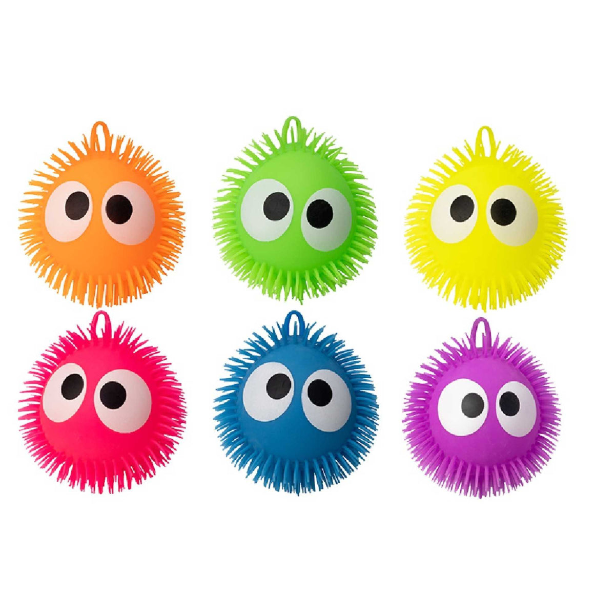 Fluffeez Balls Assorted Sensory toys - 6 Pack Spikey Balls Fidgety Toys Sensory Toys