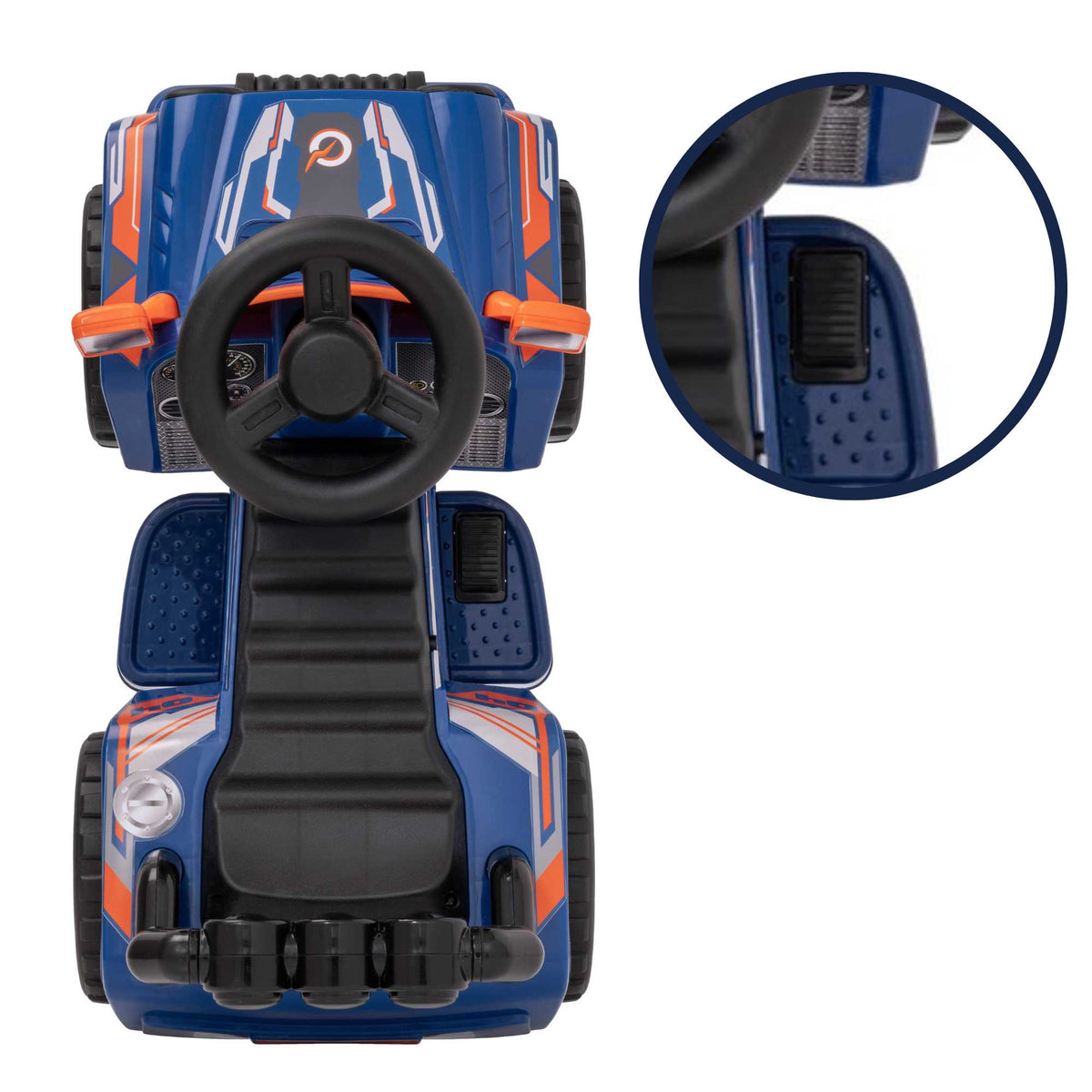 Evo 6V Kids Electric Ride On Blue Zoom 4X4 Truck Electric Ride Ons