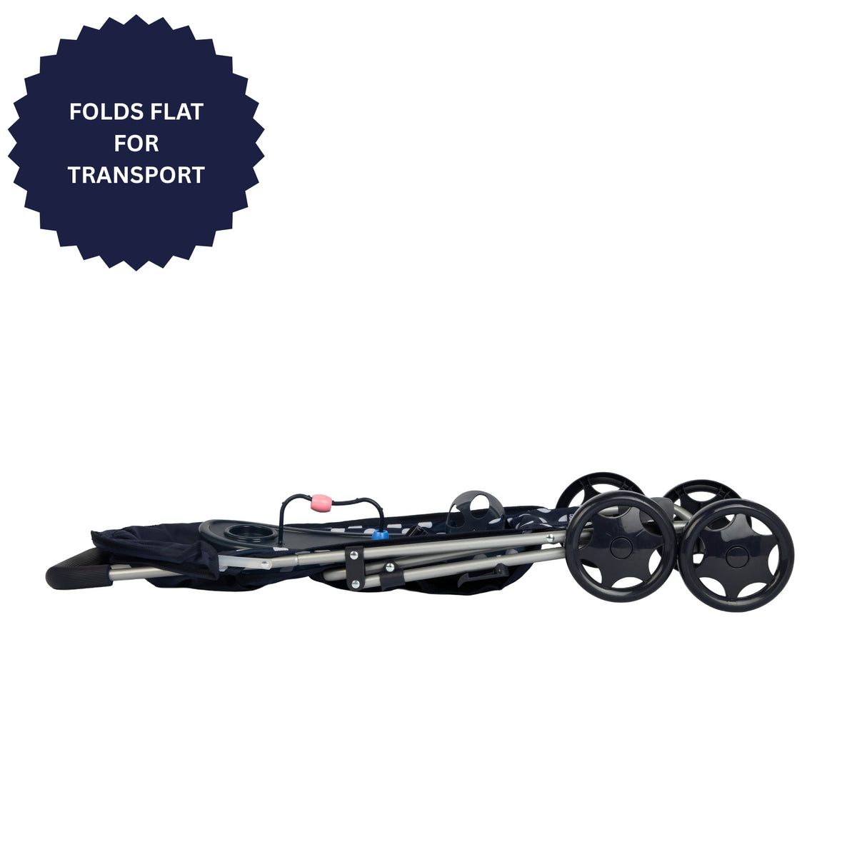 Dolly Tots Playtime Dolls Pushchair - Navy Prams
