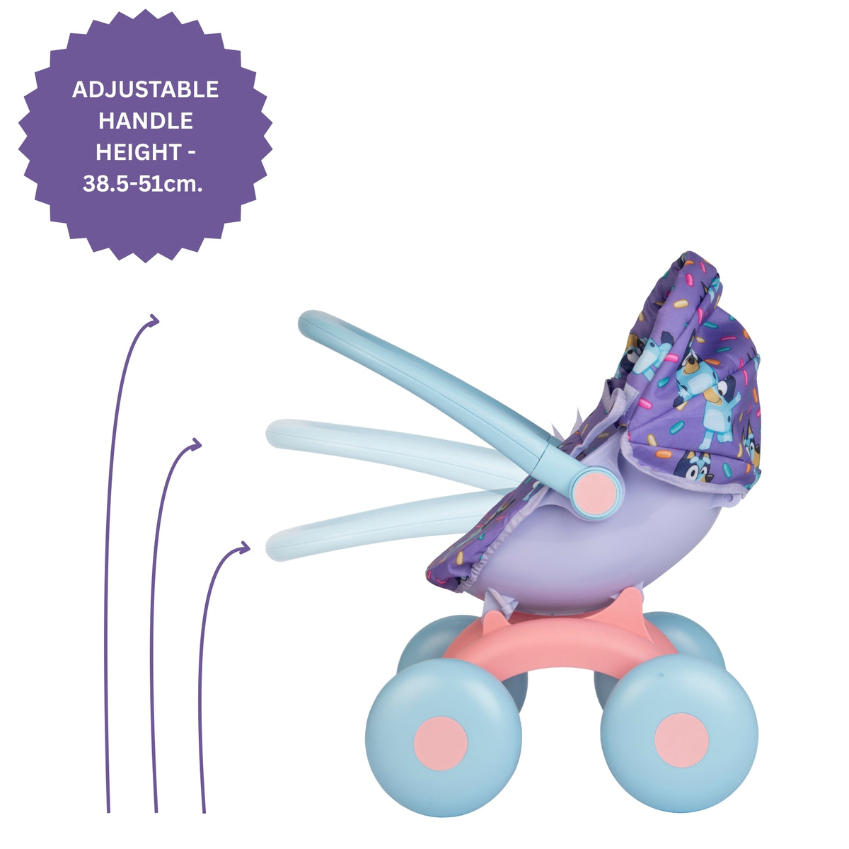Bluey 4-in-1 Childrens Dolls Pram Prams