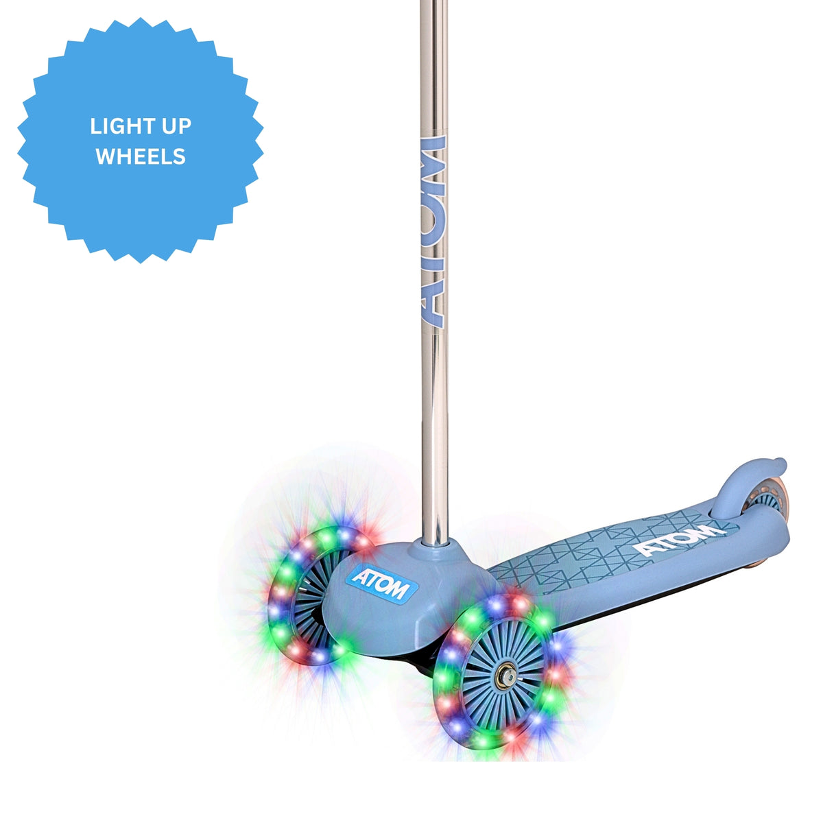 ATOM Light-Up Move &#39;N&#39; Groove Scooter - Blue Scooters