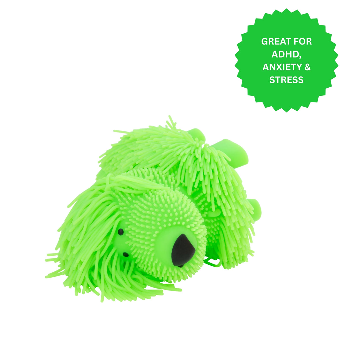 Jokes &amp; Gags Jiggly Pups  - 6 Large Sensory Long Haired Pups Sensory Toys