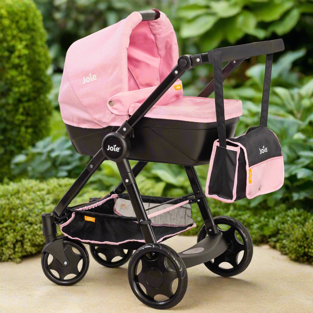 Joie Mytrax Dolls Pram - Pink &amp; Black