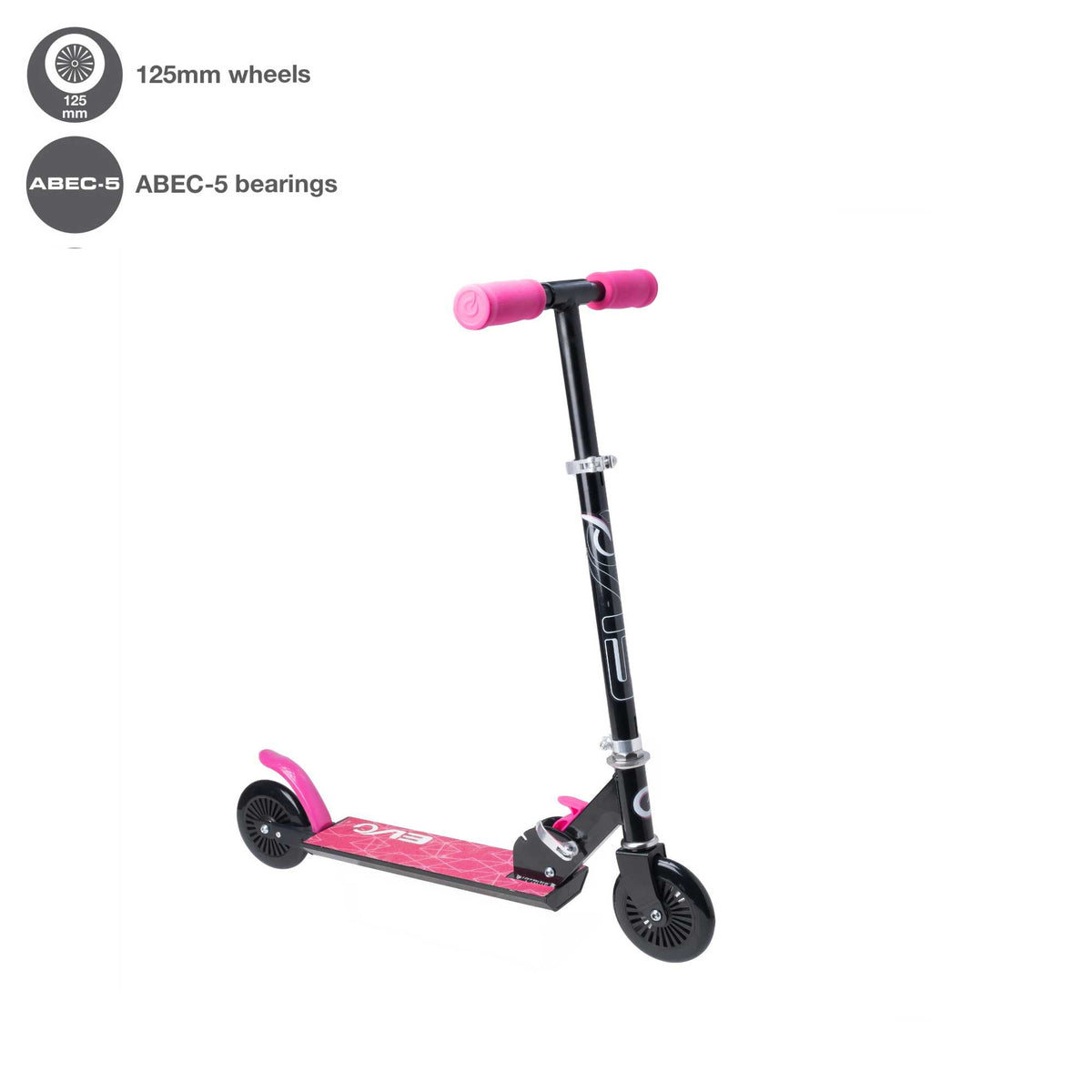 EVO Children&#39;s Inline Scooter for Kids Ages 5 and Up with Adjustable Handlebar, perfect for enhancing motor skills and outdoor fun.