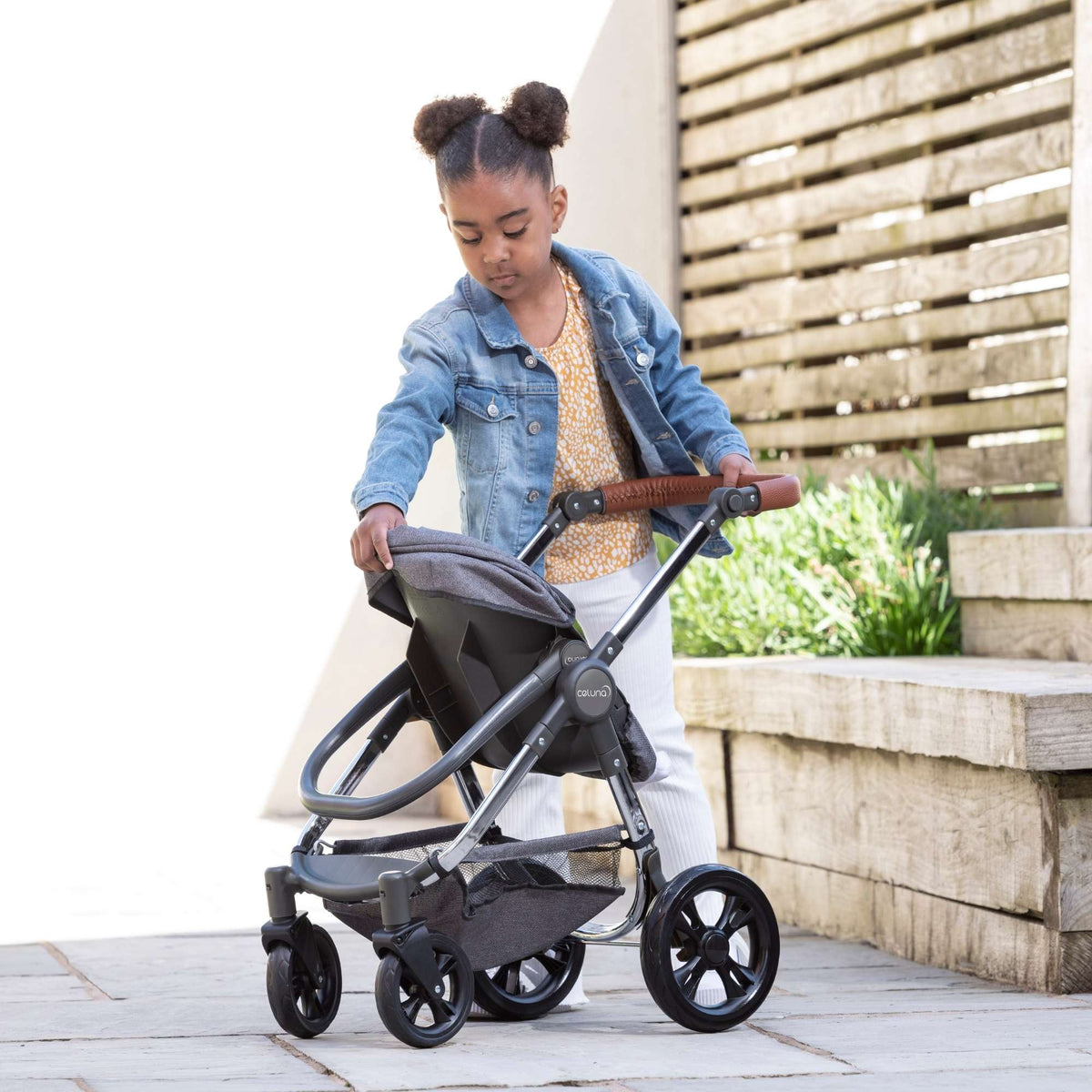 Celuna Premium Dolls Travel System - versatile doll stroller with 4 pram modes for comprehensive playtime options, stylish and sturdy design