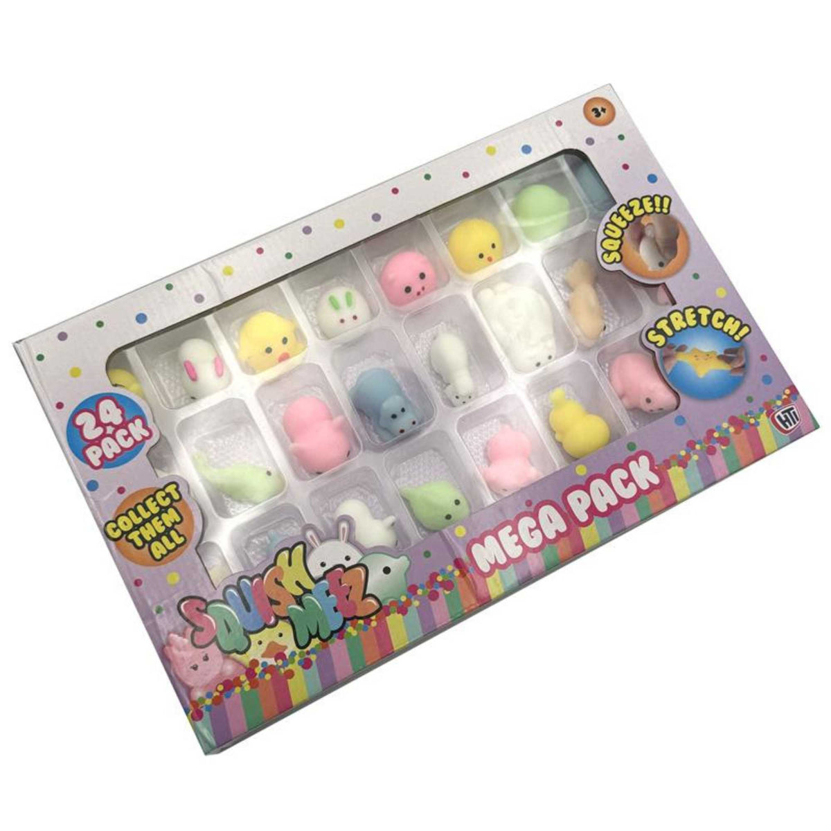 Squish-Meez Mochi Madness Sensory Fidget Toys - 24 Pack Sensory Toys