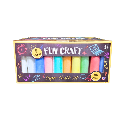 Fun Craft Chalk Set - 60 Jumbo Chalk&#39;s