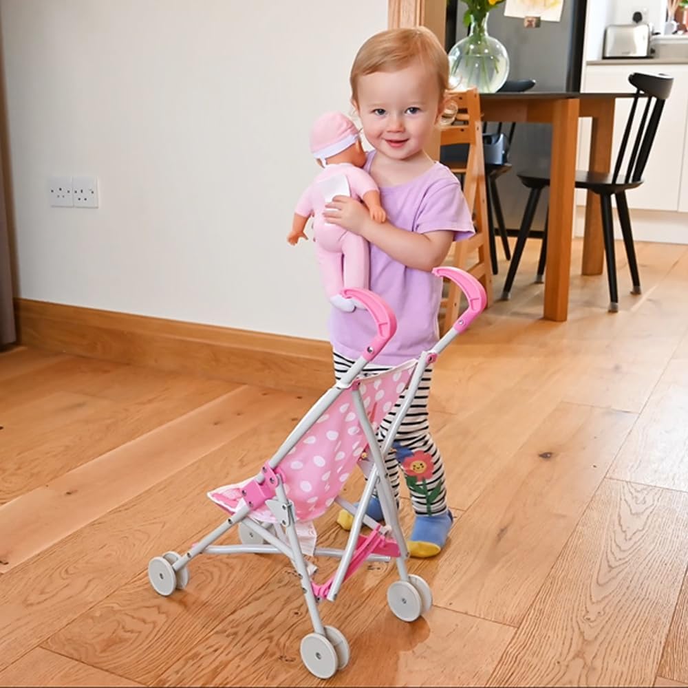 Dolly Tots Dolls Stroller - Includes Doll Pushchairs