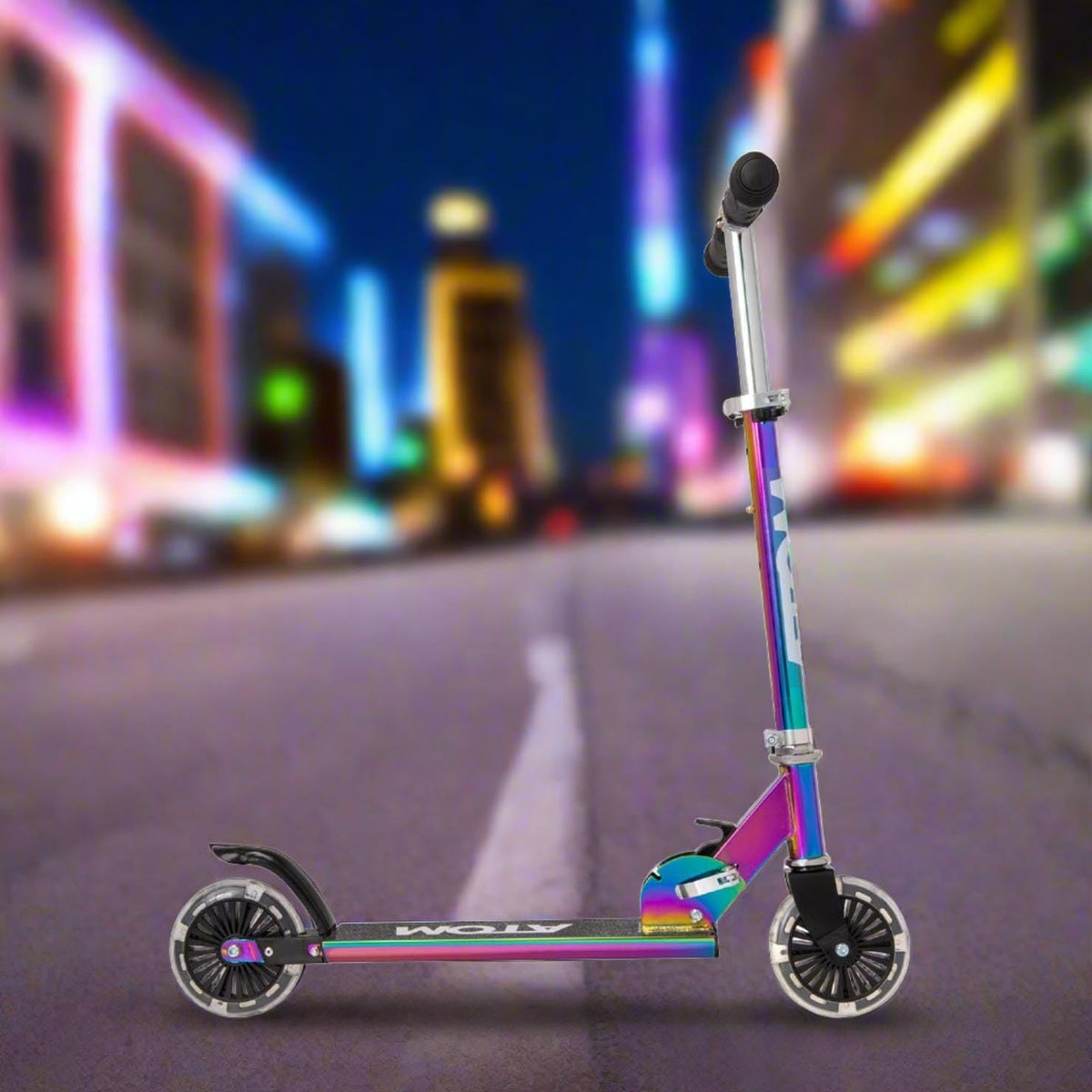 ATOM Light Up Inline Scooter - Neochrome