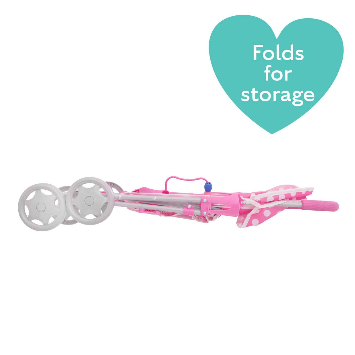 Dolly Tots Playtime Dolls Pushchair - Fun and Functional Toy Pushchair for Dolls, Perfect for Playtime