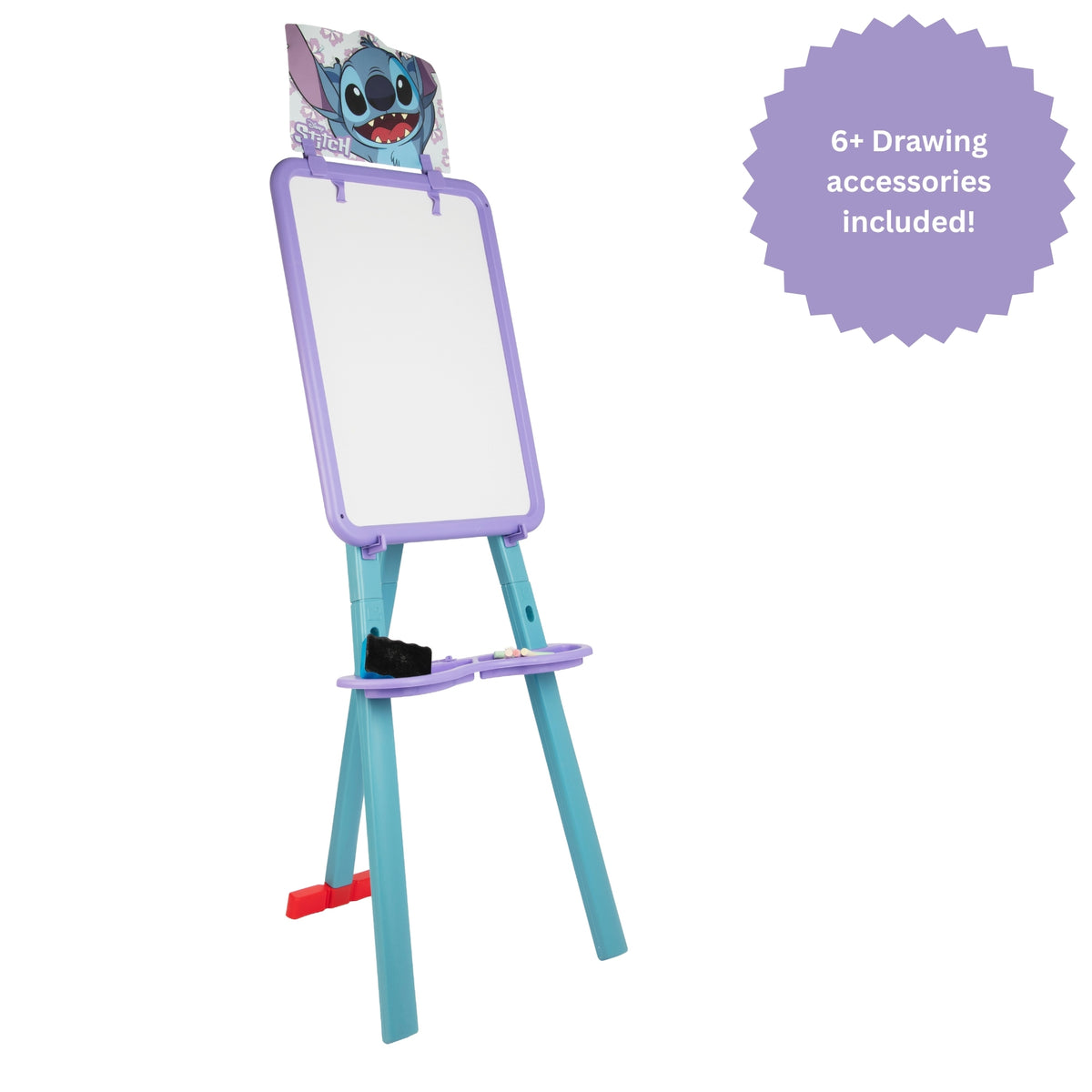 Disney Stitch Double Sided Floor Standing Easel & Accessories