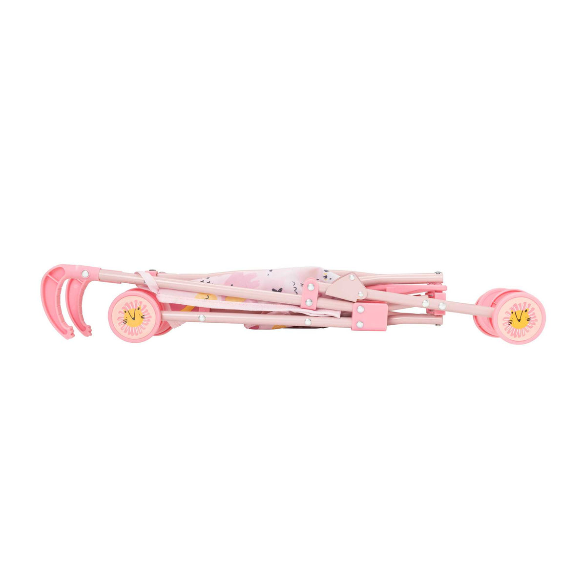 BabyBoo Single Dolls Stroller - Pink Jungle Print Dolls Buggy Pushchairs