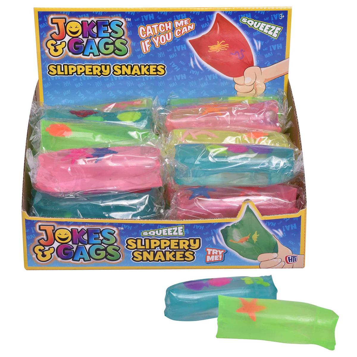 Slippery Snakes Fidget Toys - 4 Pack Assorted Colours