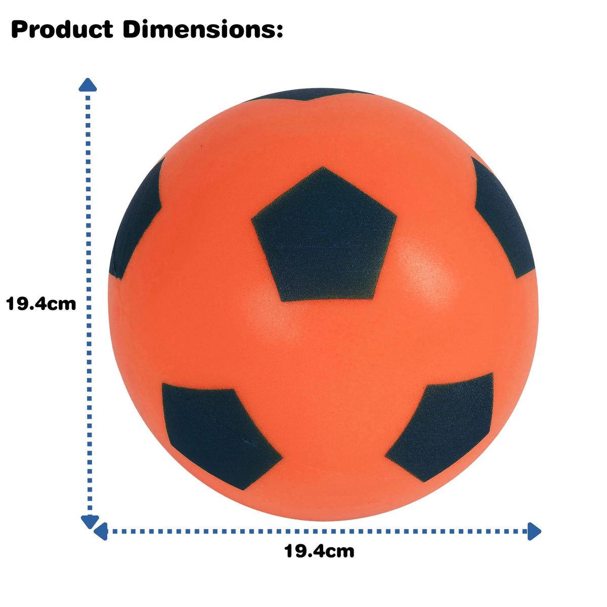 Foam Football Pack Of 12 - Orange
