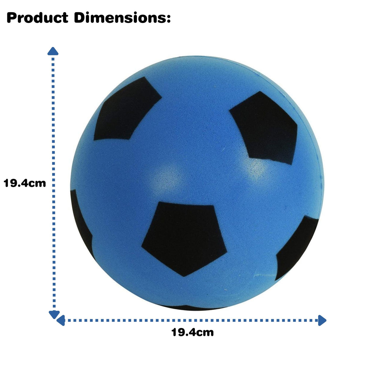 Foam Football Pack Of 12 - Blue