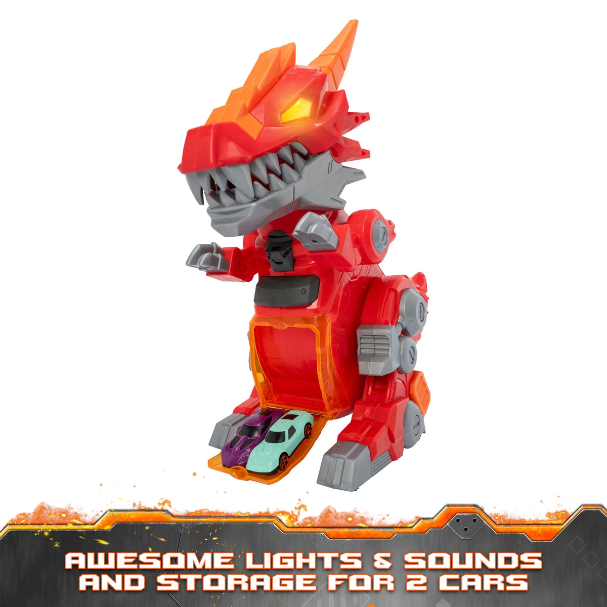 Teamsterz Robo Wreckers Mega Beast Playset - Includes Die-Cast Car Cars &amp; Transporters