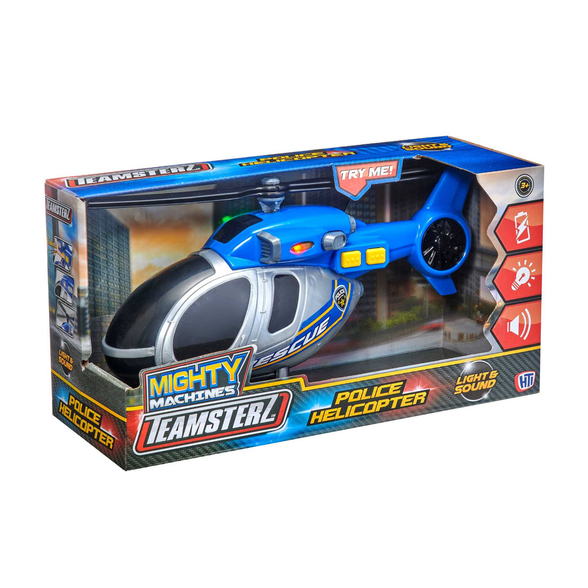 Teamsterz Lights &amp; Sounds Police Helicopter - Medium Helicopters &amp; Planes