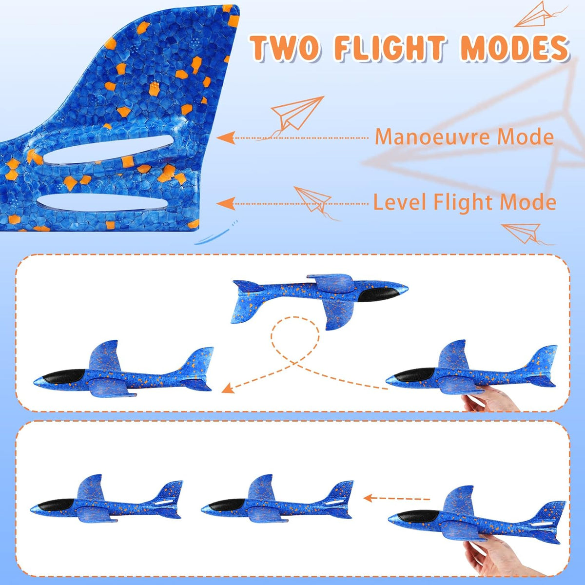 Hot Shots Foam Mega Glider Plane Garden Toys &amp; Games